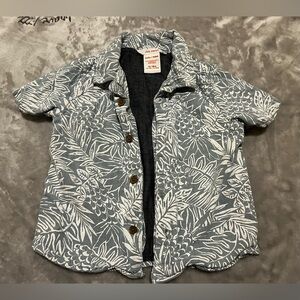 Joe Fresh Blue White Hawaiian Shirt in Size 12 to 18 Months (22-27lb / 10-12kg)